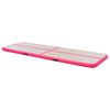 vidaXL Tappetino Ginnastica Gonfiabile con Pompa 400x100x10cm PVC Rosa