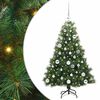 vidaXL Albero di Natale artificiale con 150 LED Verde 120 cm PE e PVC