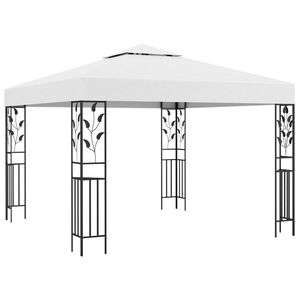 vidaXL Gazebo 3x3 m Bianco 180 g/m²