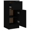 vidaXL Credenza Nera 30x30x70 cm in Legno Multistrato