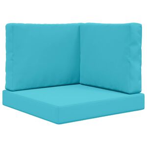 vidaXL Cuscino per divano da esterno Poliestere Turchese 60 x 60 cm