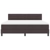 vidaXL Letto a molle con materasso Marrone Scuro 180 x 200 cm Tessuto