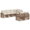 vidaXL Set Divano da Giardino 7 pz 7-Numero di posti