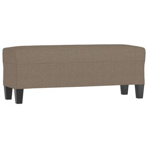 vidaXL Panca Tortora 100x35x41 cm in Tessuto