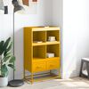 vidaXL Credenza Giallo Senape 68x39x111,5 cm in Acciaio