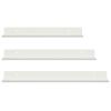vidaXL Mensola sospesa 3 pcs Bianco 40 x 9 x 2,5 cm Acciaio