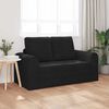 vidaXL Divano letto 60cm Nero Velluto