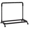 vidaXL Supporto Pieghevole per Chitarra con 5 Sezioni Nero 74x41x66 cm