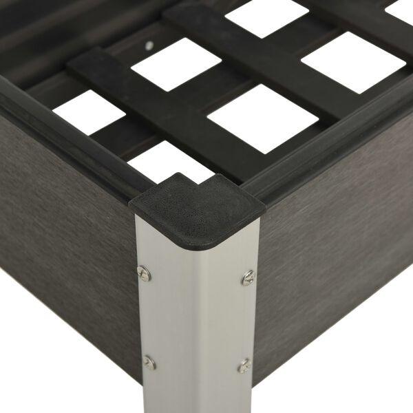 vidaXL Fioriera Rialzata da Giardino 75x40x75 cm in WPC Grigio