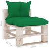 vidaXL Set Divani da Giardino Pallet 7 pz con Cuscini in Legno di Pino