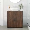 vidaXL Mobile da Bagno con porta Rovere Marrone 61 x 35 x 64 cm