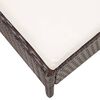 vidaXL Set Divani da Giardino 6 pz con Cuscini in Polyrattan Marrone