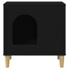 vidaXL Casa per Gatti Nero 51 x 30 x 52 cm Legno multistrato