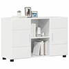 vidaXL Credenza con porta FLORIN Bianco Lucido 88,5 x 30,5 x 55,5 cm