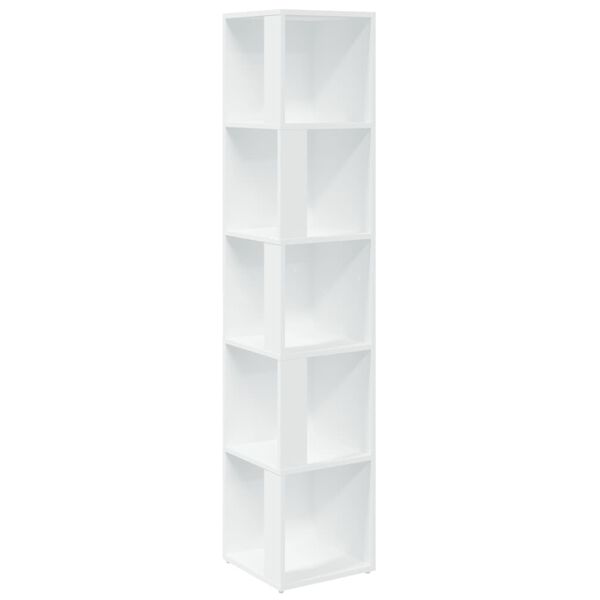 vidaXL Armadio Angolare Bianco 33x33x164,5 cm in Truciolato