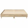 vidaXL Struttura del letto 2 pcs Sonoma 152 x 203 cm Legno multistrato