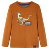 Maglietta da Bambina a Maniche Lunghe Cognac 116