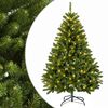 vidaXL Albero di Natale Artificiale con Rami Pieghevoli 120 cm 150 LED