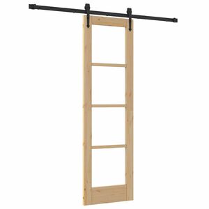 vidaXL Porta scorrevole Naturale 61 x 198,5 cm