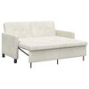 vidaXL Divano letto Crema Tessuto