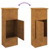 vidaXL Cassetta per pacchi Ruggine 44.5 x 29 x 110.5 cm acciaio corten