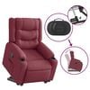 vidaXL Poltrona Alzapersona Reclinabile Rosso Vino in Tessuto
