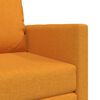 vidaXL Divano Letto da Terra 2 in 1 Giallo Scuro 112x174x55 cm Tessuto