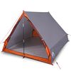 vidaXL Tenda da Campeggio Telaio A per 2 Persone Grigia Impermeabile