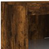 vidaXL Credenza con Luci LED Rovere Fumo 162x37x100 cm