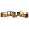 vidaXL Set divani 9 pcs Legno di Acacia Massello