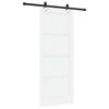 vidaXL Porta scorrevole ORKDAL Bianco 83 x 202 cm Pino massello