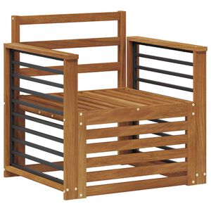 vidaXL Set di divani da esterno Naturale 71 x 63 x 73 cm