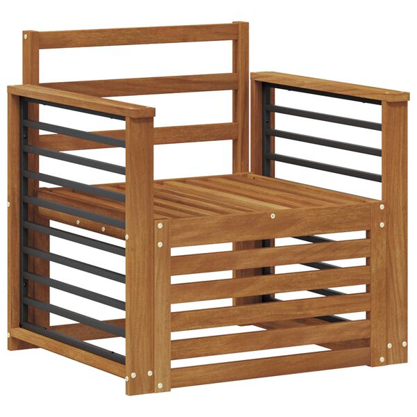 vidaXL Set di divani da esterno Naturale 71 x 63 x 73 cm