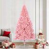 vidaXL Albero di Natale artificiale con luci integrate Rosa 210 cm PVC