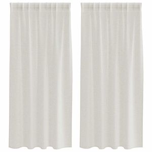 vidaXL Tenda in Velo con tende 2 pcs Crema 175 x 140 cm Poliestere