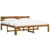vidaXL Letto matrimoniale con testiera ROSTOCK Naturale 193 x 203 cm