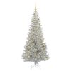 vidaXL Albero di Natale con 300 LED con supporto Argento 210 cm PET