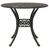 vidaXL Tavolo da Giardino Bronzo Ø90x75 cm in Alluminio Pressofuso