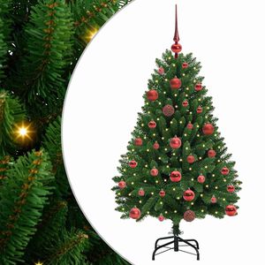 vidaXL Albero di Natale artificiale Verde 120 cm PVC e Metallo
