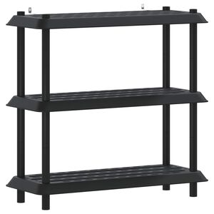 vidaXL Unit&agrave; di scaffalatura 3 livelli 100 x 40 x 96 cm PP Antracite