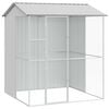 vidaXL Gabbia per uccelli Grigio 215 x 210 x 247 cm Acciaio zincato