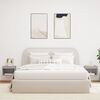 vidaXL Comodini con Luci LED a Parete 2pz Grigio Sonoma