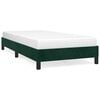 vidaXL Giroletto senza Materasso Verde Scuro 80x200 cm in Velluto