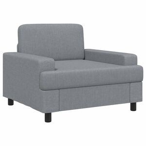 vidaXL Poltrona Grigio Chiaro Tessuto