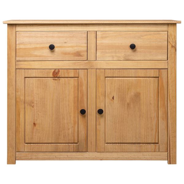 vidaXL Credenza 93x40x80 cm in Legno Massello di Pino Panama Range