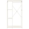 vidaXL Armadio Bianco 90x40x167 cm Metallo e Legno Multistrato
