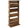 vidaXL Scaffale per riviste Legno vecchio 70 x 41 x 156 cm