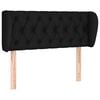 vidaXL Testiera ad Orecchio Nera 103x23x78/88 cm in Tessuto