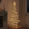 vidaXL Albero di Natale con 240 LED Bianco caldo 180 cm Rattan