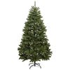 vidaXL Albero di Natale artificiale Verde 210 cm PVC e Metallo